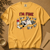 I’m Fine Raccoon Mom Graphic T-Shirt