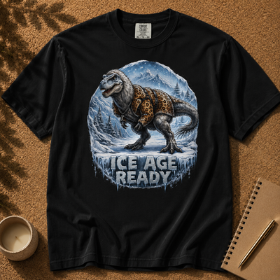 Ice Age Ready Yutyrannus T-Shirt. Feathered Dinosaur Graphic Tee