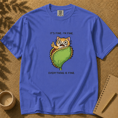 It's Fine. Everything Is Fine. Cat t-shirt
