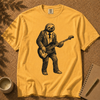 Sloth Bass Player T-Shirt. Relaxed Musician Graphic Tee