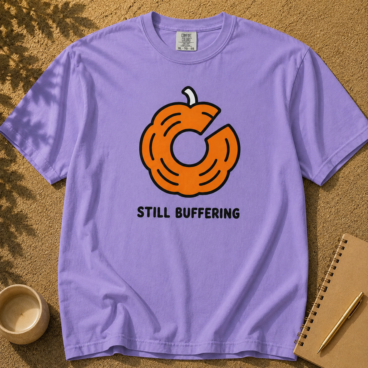 Still Buffering Pumpkin T-Shirt for Halloween