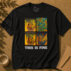 "This Is Fine, Everything Is Fine" I'm Fine Meme T-Shirt - Dog on Fire Graphic Tee