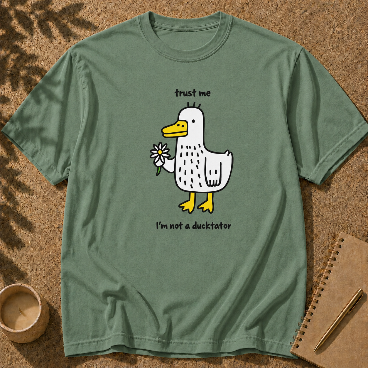 Trust Me, I’m Not a Ducktator, Pun Duck T-Shirt