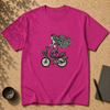 Unisex-T-Shirt „Meerjungfrau auf dem Fahrrad“