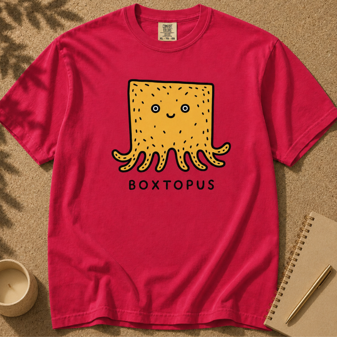 Boxtopus pun T-Shirt, Cute Octopus Box