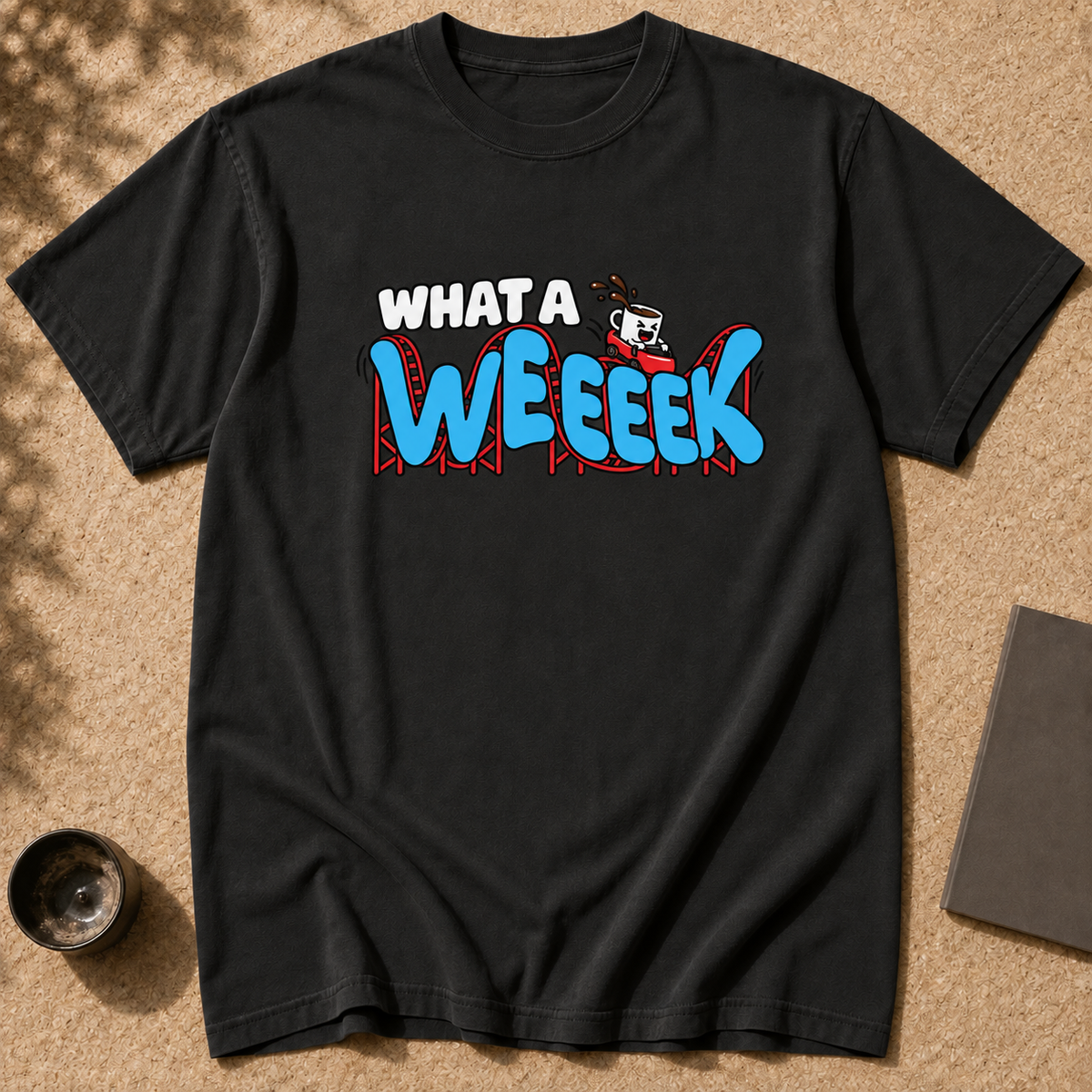What A WEEEEK Coffee Roller Coaster T-Shirt