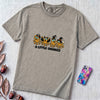 A Little Unhinged Halloween Octopus T-Shirt - Granite unfolded t-shirt mockup