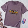 A Little Unhinged Halloween Octopus T-Shirt - Grape unfolded t-shirt mockup