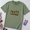 A Little Unhinged Halloween Octopus T-Shirt - Light Green unfolded t-shirt mockup