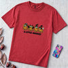 A Little Unhinged Halloween Octopus T-Shirt - Red unfolded t-shirt mockup