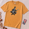 Abraham Lincoln Bass Guitar T-shirt - Mustard unfolded t-shirt mockup