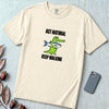 Act Natural Keep Walking Crocodile T-Shirt, Absurd Animal Graphic - Ivory unfolded t-shirt mockup