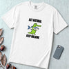 Act Natural Keep Walking Crocodile T-Shirt, Absurd Animal Graphic - White unfolded t-shirt mockup