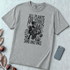 All Plants Are Edible Botanical T-Shirt - Granite unfolded t-shirt mockup