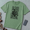 All Plants Are Edible Botanical T-Shirt - Light Green unfolded t-shirt mockup
