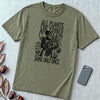 All Plants Are Edible Botanical T-Shirt - Moss unfolded t-shirt mockup