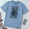 All Plants Are Edible Botanical T-Shirt - Washed Denim unfolded t-shirt mockup