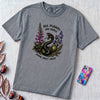 All Plants Are Edible Some Only Once Snake T-Shirt - Blue Jean unfolded t-shirt mockup