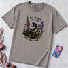 All Plants Are Edible Some Only Once Snake T-Shirt - Grey unfolded t-shirt mockup