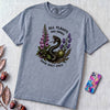 All Plants Are Edible Some Only Once Snake T-Shirt - Washed Denim unfolded t-shirt mockup