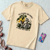 All Plants Are Edible Some Only Once T-Shirt - Ivory unfolded t-shirt mockup
