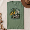 All Plants Are Edible Some Only Once T-Shirt - Light Green folded t-shirt mockup