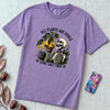 All Plants Are Edible Some Only Once T-Shirt - Violet unfolded t-shirt mockup