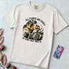 All Plants Are Edible Some Only Once T-Shirt - White unfolded t-shirt mockup