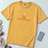 Bad Day To Be A Beer T-shirt - Mustard unfolded t-shirt mockup