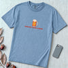 Bad Day To Be A Beer T-shirt - Washed Denim unfolded t-shirt mockup
