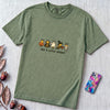 Bee A Little Spooky, Funny Halloween Bee T-Shirt - Light Green unfolded t-shirt mockup