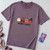 Berry Scary Halloween Strawberry T-Shirt - Grape unfolded t-shirt mockup