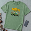Birthday Crew Frog T-Shirt - Light Green unfolded t-shirt mockup