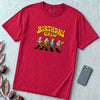 Birthday Crew Frog T-Shirt - Red unfolded t-shirt mockup