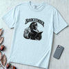 Bookvember Raven Reader T-Shirt, November Book Lover Tee - Chambray unfolded t-shirt mockup