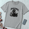 Bookvember Raven Reader T-Shirt, November Book Lover Tee - Granite unfolded t-shirt mockup