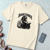 Bookvember Raven Reader T-Shirt, November Book Lover Tee - Ivory unfolded t-shirt mockup