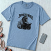 Bookvember Raven Reader T-Shirt, November Book Lover Tee - Washed Denim unfolded t-shirt mockup