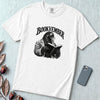 Bookvember Raven Reader T-Shirt, November Book Lover Tee - White unfolded t-shirt mockup