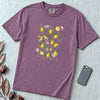 Botanical Lemon T-Shirt - Vintage Lemon & Butterfly Illustration - Berry unfolded t-shirt mockup