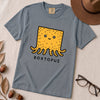 Boxtopus pun T-Shirt, Cute Octopus Box - Blue Jean unfolded t-shirt mockup