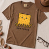 Boxtopus pun T-Shirt, Cute Octopus Box - Espresso unfolded t-shirt mockup