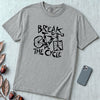 Break The Cycle Bicycle T-Shirt, Funny Motivational Bicycle Tee - Granite unfolded t-shirt mockup