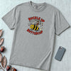 Buckle Up Buttercup T-Shirt, Funny Cowboy Bee - Granite unfolded t-shirt mockup