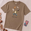 Caught ’Em All Frog & Cats T-Shirt - Espresso unfolded t-shirt mockup
