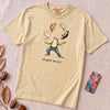 Caught ’Em All Frog & Cats T-Shirt - Ivory unfolded t-shirt mockup