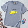 Chamelemon Fruit Pun Shirt, Funny Chameleon Lemon - Washed Denim unfolded t-shirt mockup