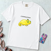 Chamelemon Fruit Pun Shirt, Funny Chameleon Lemon - White unfolded t-shirt mockup