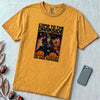 Come to the Dark Side, We Have Pumpkins T-Shirt, Halloween Witch Tee - Mustard unfolded t-shirt mockup