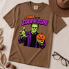 Come to the Darkside Frankenstein Monster T-Shirt, Halloween tee - Espresso unfolded t-shirt mockup